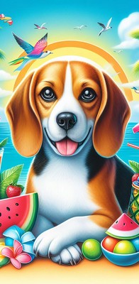 Beagle - Best of Breed DCR 100%  Micro Fiber Beach Towel Quick Dry