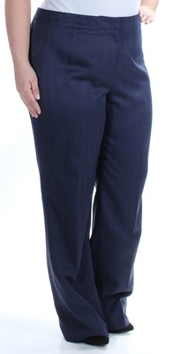 

LE SUIT Женские темно-синие прямые брюки для работы, Navy, 485601356