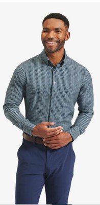 New Mizzen Main Leeward Dress Shirt Ctrl+alt+delete Print NWT MSRP $138