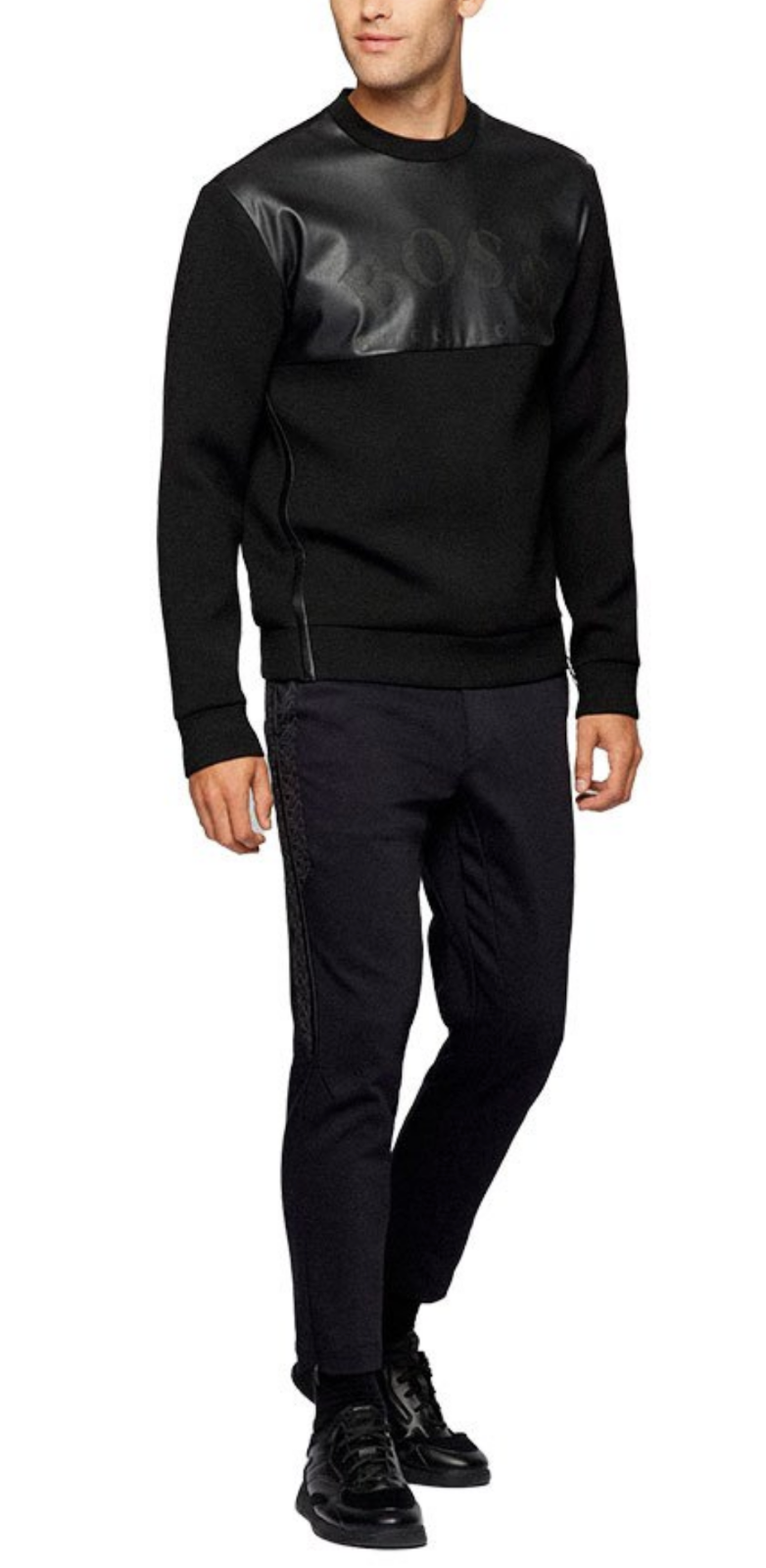 Pre-owned Hugo Boss X Ajbxng Joshua Sweater Sweatshirt Jumper Sweat Jacket Pullover In Black