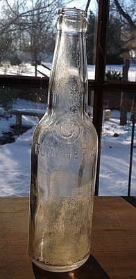 Vtg Beer Bottle Gunthers Brewery Baltimore MD Clear Glass Old 1930 Swindell Rare