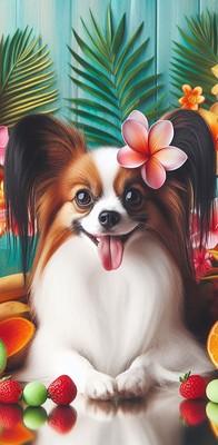 Papillon Red/White - Best of Breed DCR 100%  Micro Fiber Beach Towel Quick Dry