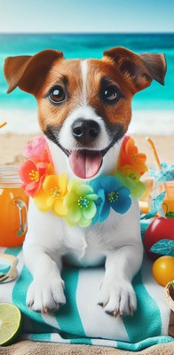 Jack Russell - Best of Breed DCR 100%  Micro Fiber Beach Towel Quick Dry