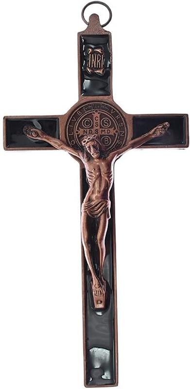 Crucifix Wall Cross Metal Catholic Jesus Christ Vintage Hanging Home Decor 3D