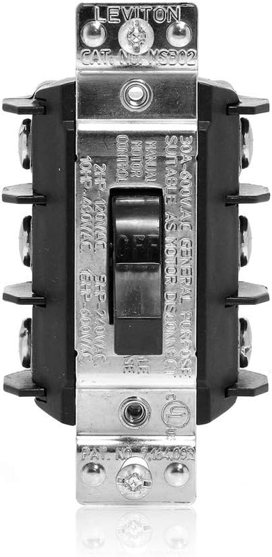 30 Amp 600 Volt, Three-Pole, Three Phase AC Motor Starter, Suitable as Motor Dis