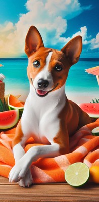 Basenji- Best of Breed DCR 100%  Micro Fiber Beach Towel Quick Dry
