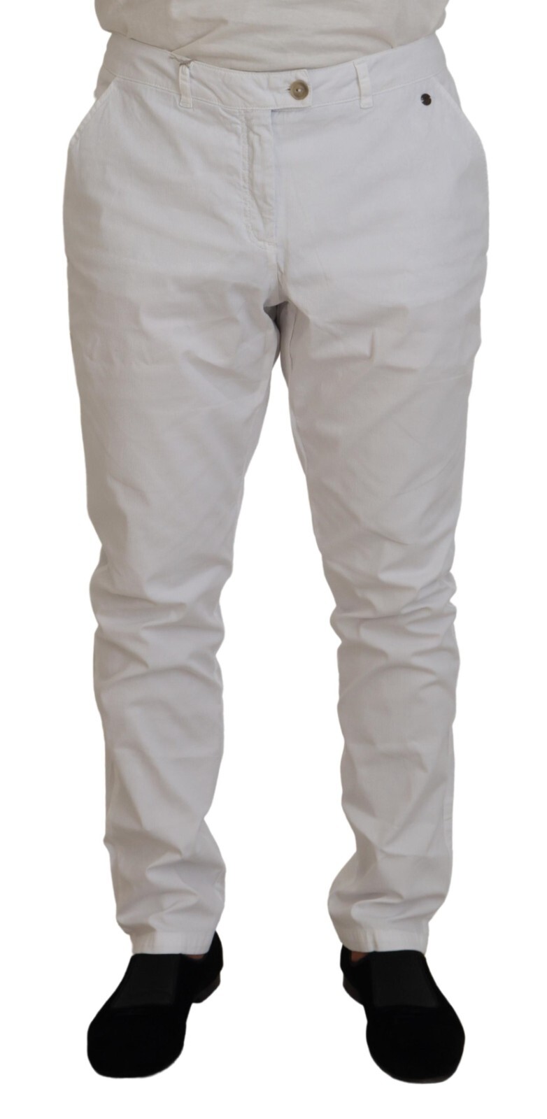 

Брюки ADVANTAGE Белые хлопковые эластичные повседневные брюки IT52/W38/L 220 долларов США, Белый