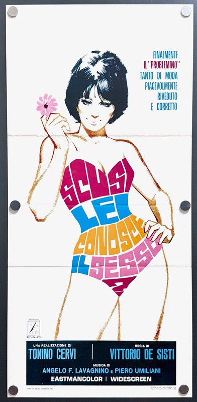 Sex Italian Style (1968) Orig Italian Movie Poster – Excellent