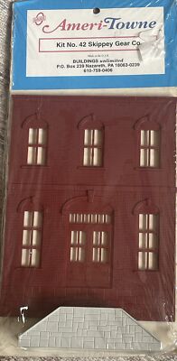 Vintage O Gauge Ameri-Towne Building KIT No. 42 Skipped Gear Co New In Package