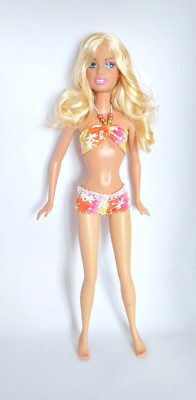 Barbie 2008 Beach Party Blonde Movie Bikini #N4902 Flat Feet