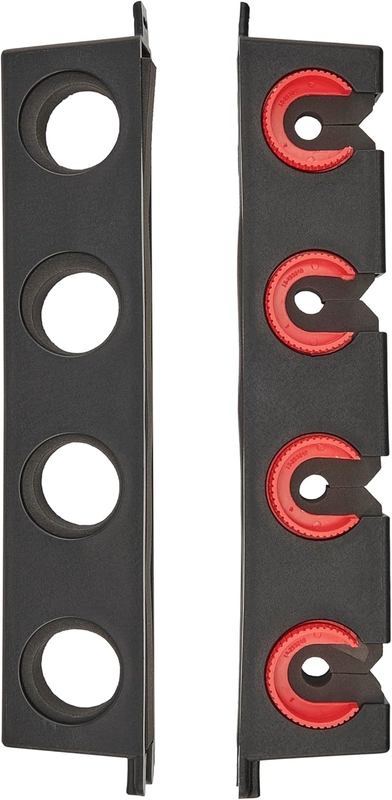 Horizontal Fishing Rod Rack, Black, Stores 6 Rods Safely and Securely, Soft Foam