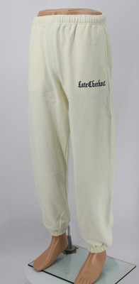 LATE CHECKOUT ISSA JEAN LOUNGE TROUSERS JOGGERS MENS M OFF WHITE RRP£170 BR