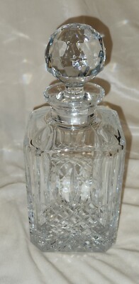 Vintage Glass Decanter  - 9 1/2''