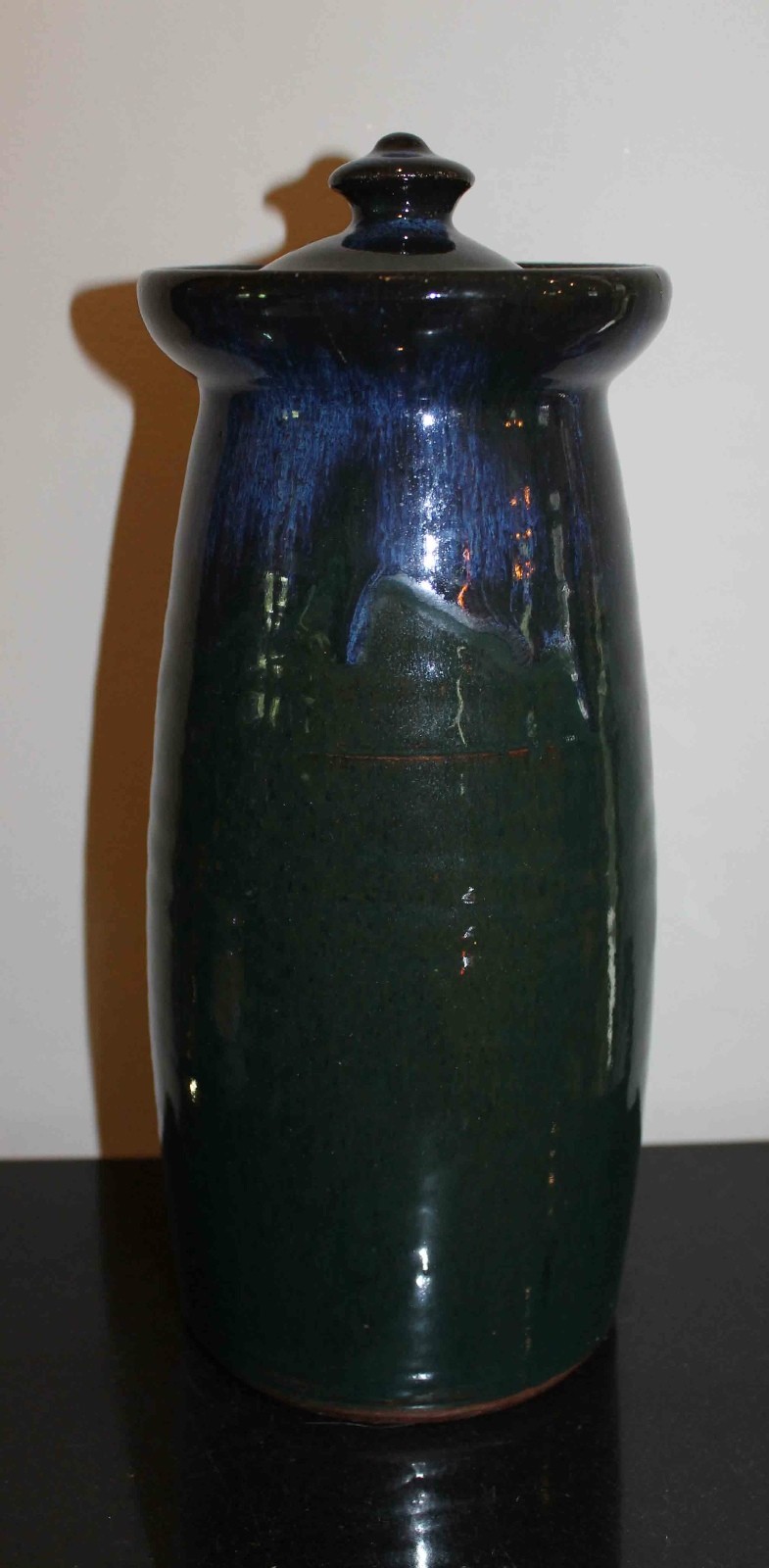 ART POTTERY URN WITH LID  11