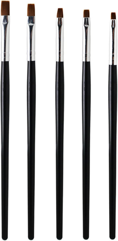 5 Pcs Acrylic Nail Art Brushes Set,Nail Brushes for Acrylic Application,3D Nail