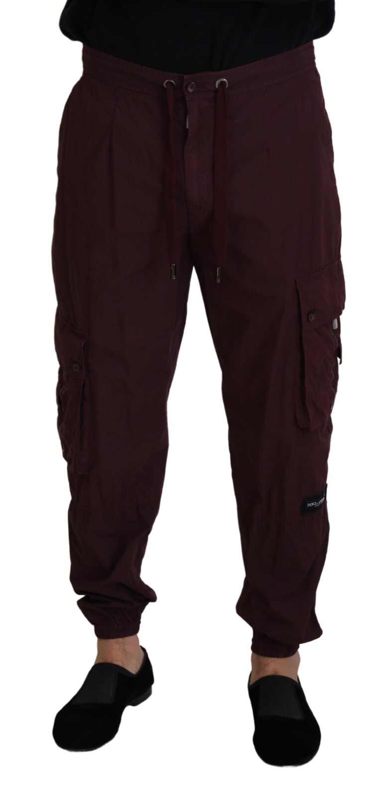 Pre-owned Dolce & Gabbana Pants Cotton Bordeaux Cargo Jogger Trouser It50/w36/l 1120usd In Red