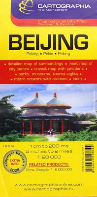 Map of Beijing, China, by Cartographia