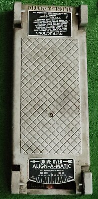 VINTAGE 1954 CAR ALIGN-A-MATIC WHEEL ALIGNMENT GAUGE DRIVE ON