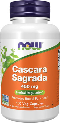 NOW Foods Supplements, Cascara Sagrada (Rhamnus Purshiana) 450 Mg, Herbal Regula