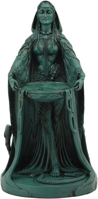 Ebros Irish Mythology Triple Goddess Mother Danu with Magic Cauldron Statue 9'' T