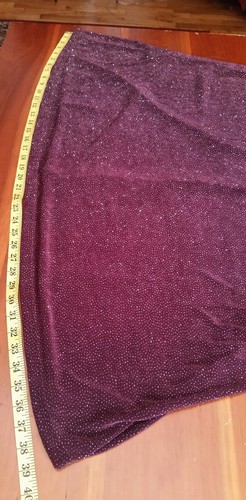 NWT Sz 26 W Avenue Shift Dress Burgandy Gliter Stretc Holiday Dress MSRP $79.99