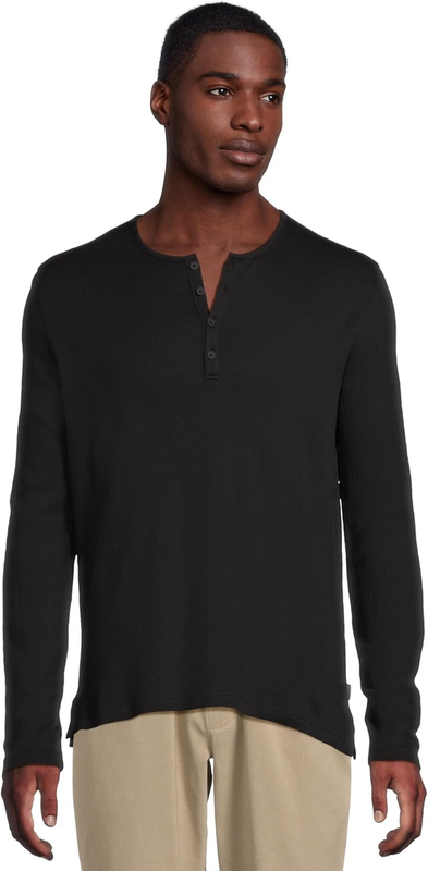 John Varvatos Mens Walden Henley