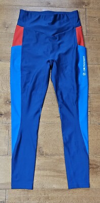 Puma Bmw Mms Athletic Leggings Womens Blue Athletic Casual Small