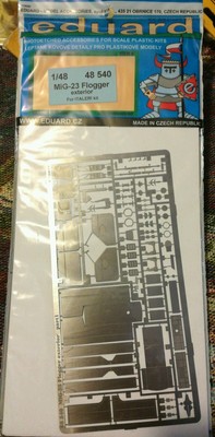 eduard 1/48 mig 23 flogger exterior for italeri kit upgrade 48 540
