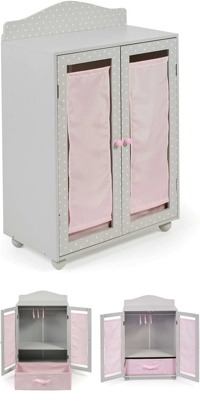 Bayer Chic 2000 Puppen-Kleiderschrank Puntos Grey | 524 91