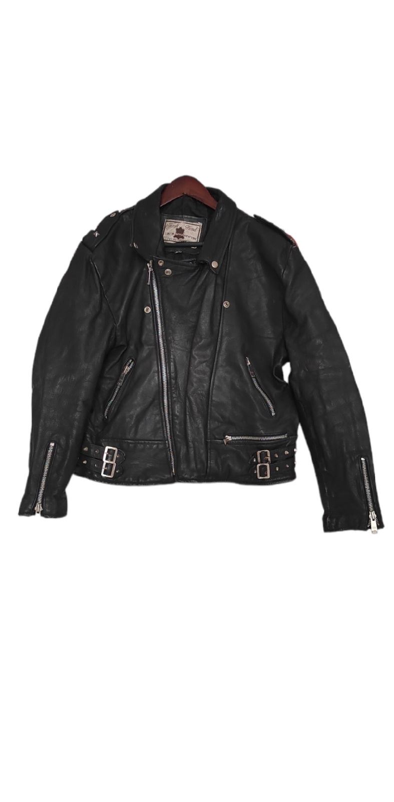 Jarvis Bond London Buffalo KAWASAKI Skull Leather Motocycle