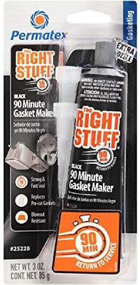 Permatex 25228 The Right Stuff 90 Minute Black Gasket Maker, 3oz