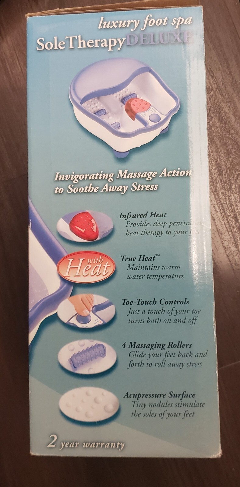HOMEDICS Luxury Foot Spa NEVER USED Sole Therapy