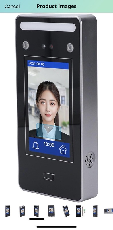 Facial Recognition Attendance Machine For Employees Visible Light Dynamic Face