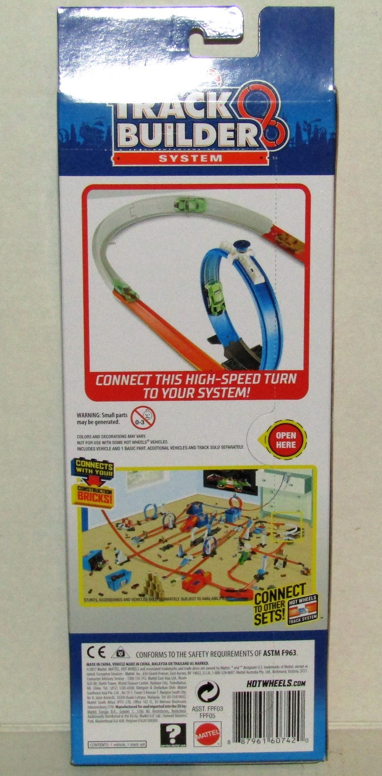 Hot Wheels Track Builder System Curve Kit with Car NEW