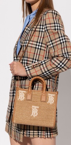 Burberry Ladies Freya Mini Tote Bag. New! Purse. 8053894