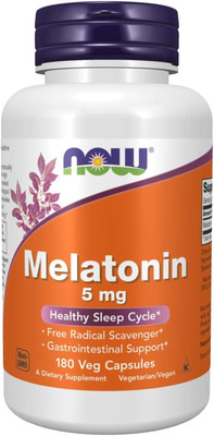 Supplements, Melatonin 5 Mg, Free Radical Scavenger*, Healthy Sleep Cycle*, 180 