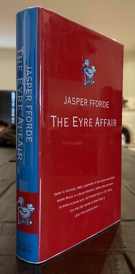 Jasper Fforde THE EYRE AFFAIR First Printing UK - SIGNED Early Sig - w/Post Card