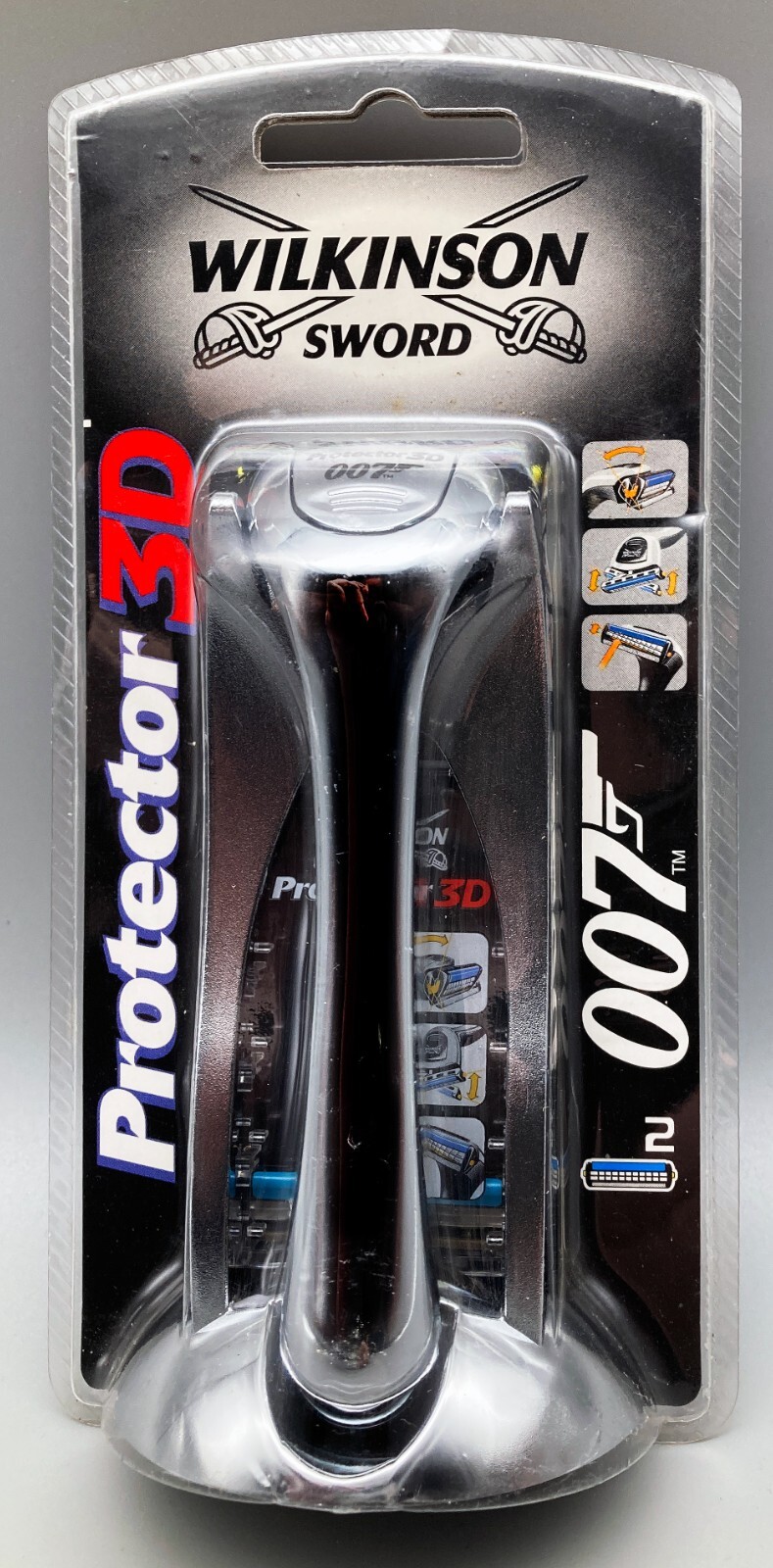 Schick Protector 3D 007 James Bond カミソリ James Bond 007 'NEW' Wilkinson Protector 3D Razor 