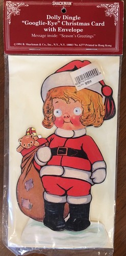 Queen Holden Paper Doll Baby Cutout Sets Dolly Dingle Googlie-Eye Christmas Card