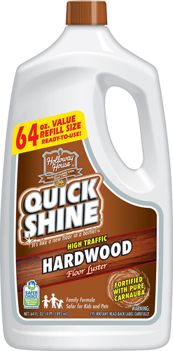 Quick Shine High Traffic Hardwood Floor Luster And Polish 64 Oz
