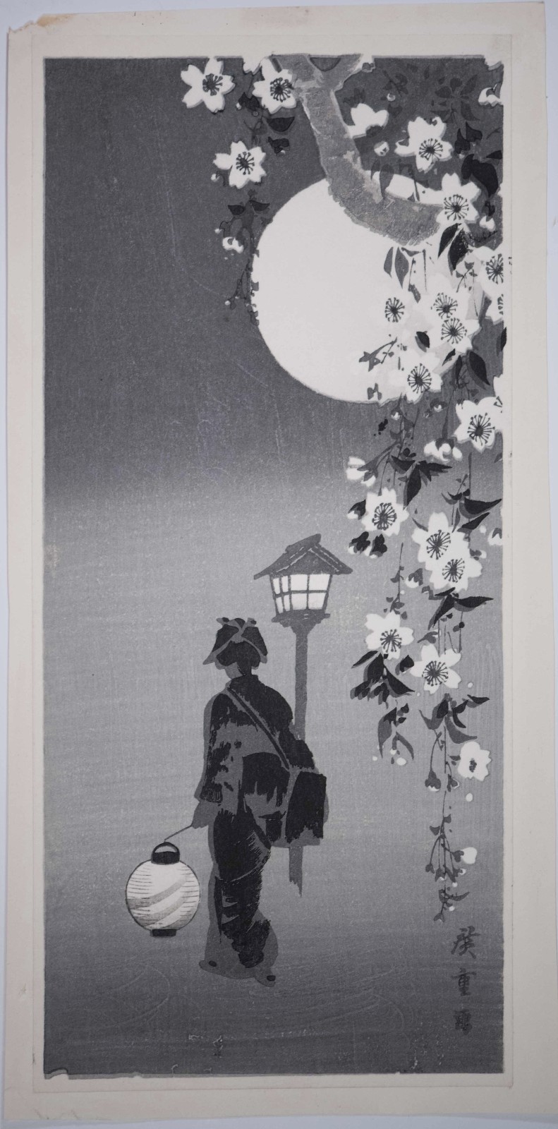 ○はるやん　Moonlight Mirage 絵画原画 Beautiful Hiroshige Japanese Woodblock 