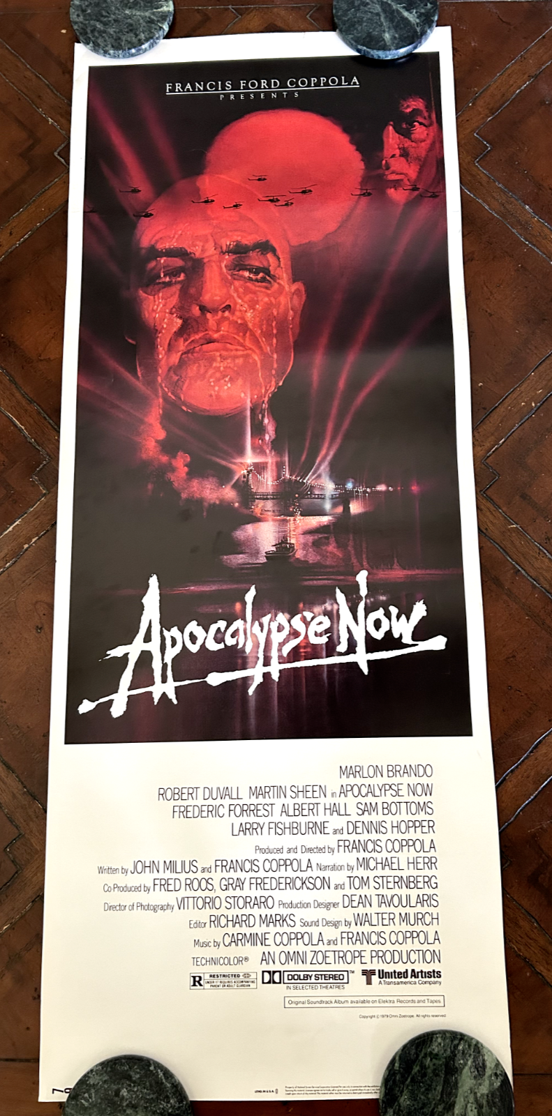 アングラ Manifest No Retreat Apocalypse Now Original Apocalypse Now (1979) movie poster in VF+ condition