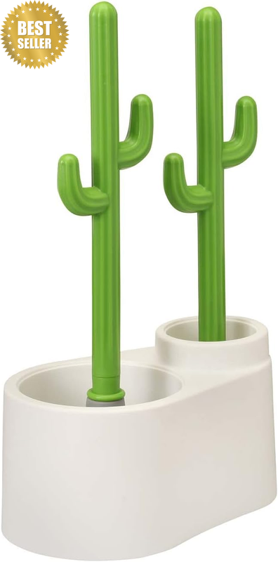 Cactus Toilet Plunger and Brush Set