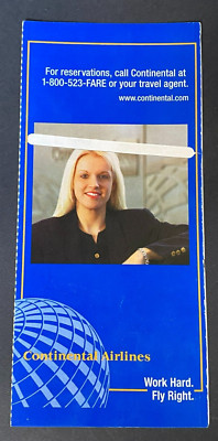 Continental Airlines Ticket Jacket (3/02)