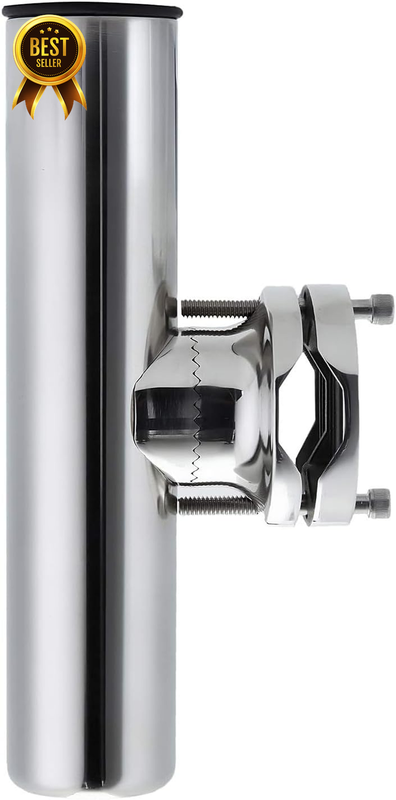 Stainless Clamp on Fishing Rod Holder (Rail 0.7" - 2")