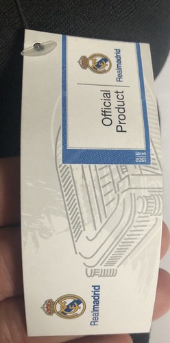 NWT Official Real Madrid Merchandise Logo Hoodie Black Men's Sz Large, Black.