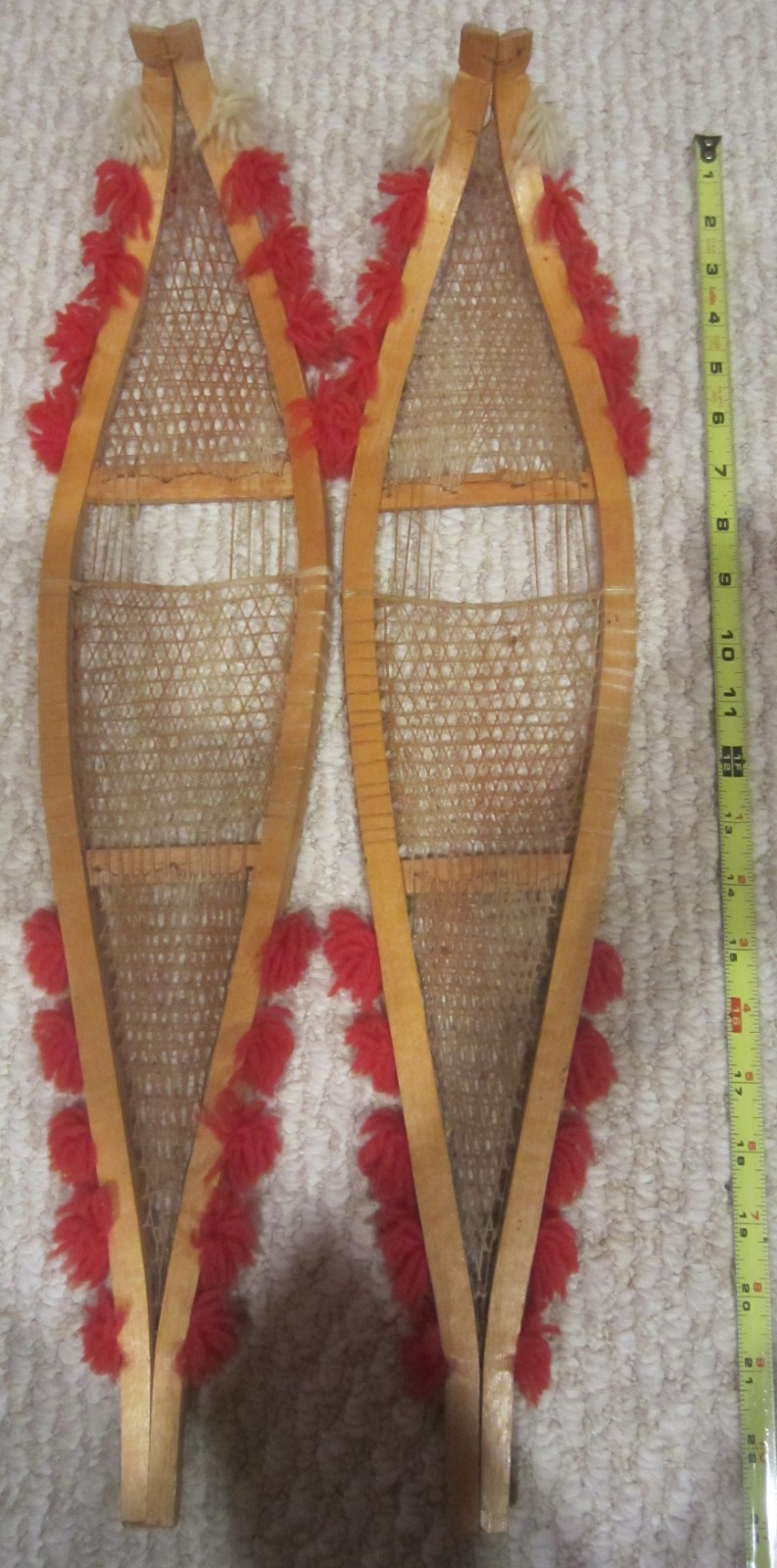 Salesman Sample Snowshoes 2 feet long Antique Sioux native american