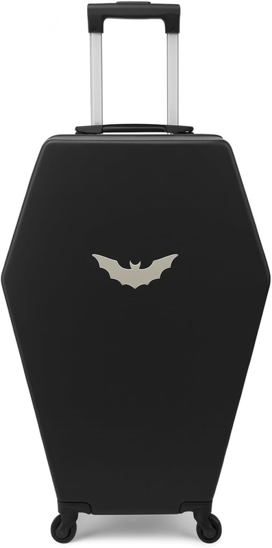 Gothic Coffin Hard Shell Spinner Luggage for Travel & Cosplay