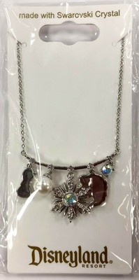Disney Parks x Arribas Brothers Frozen Elsa Snowflake Swarovski Crystal Necklace