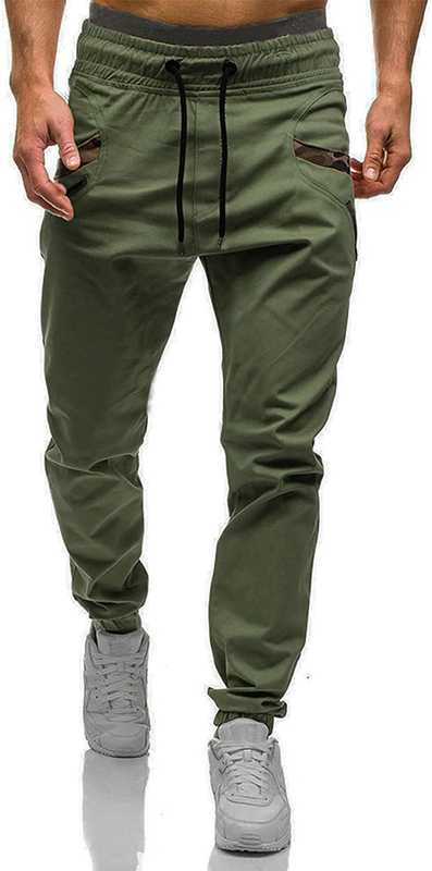Mens Fashion Athletic Joggers Pants - Sweatpants Trousers Cotton Cargo Pants Men